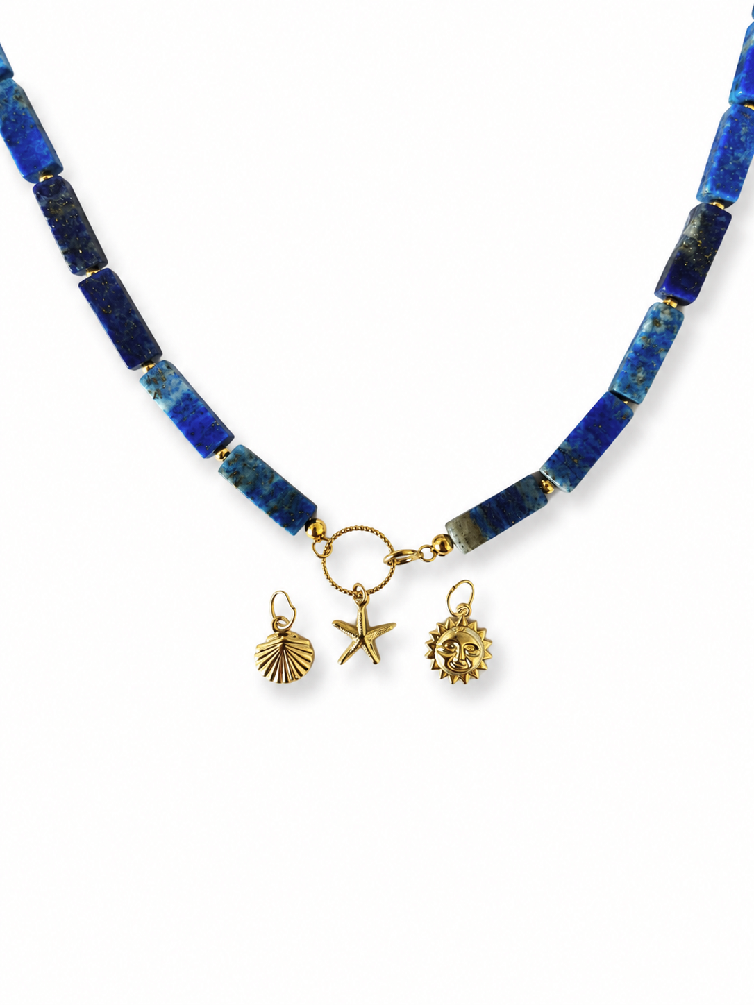 Ketting Golden Lapis