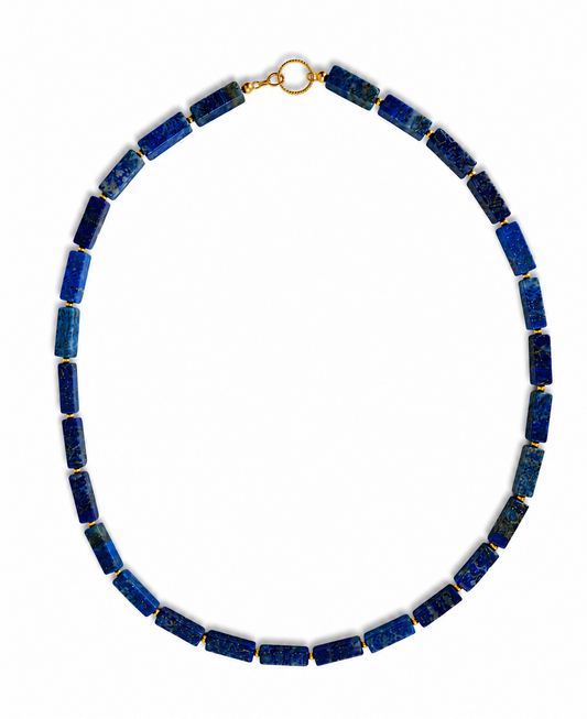 Ketting Golden Lapis