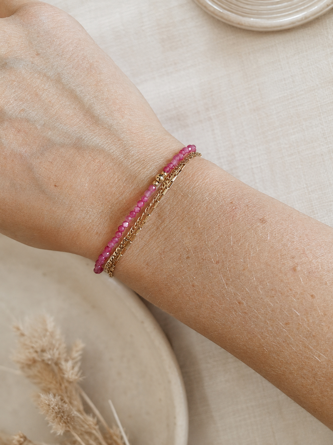 Armband Roze Kwarts
