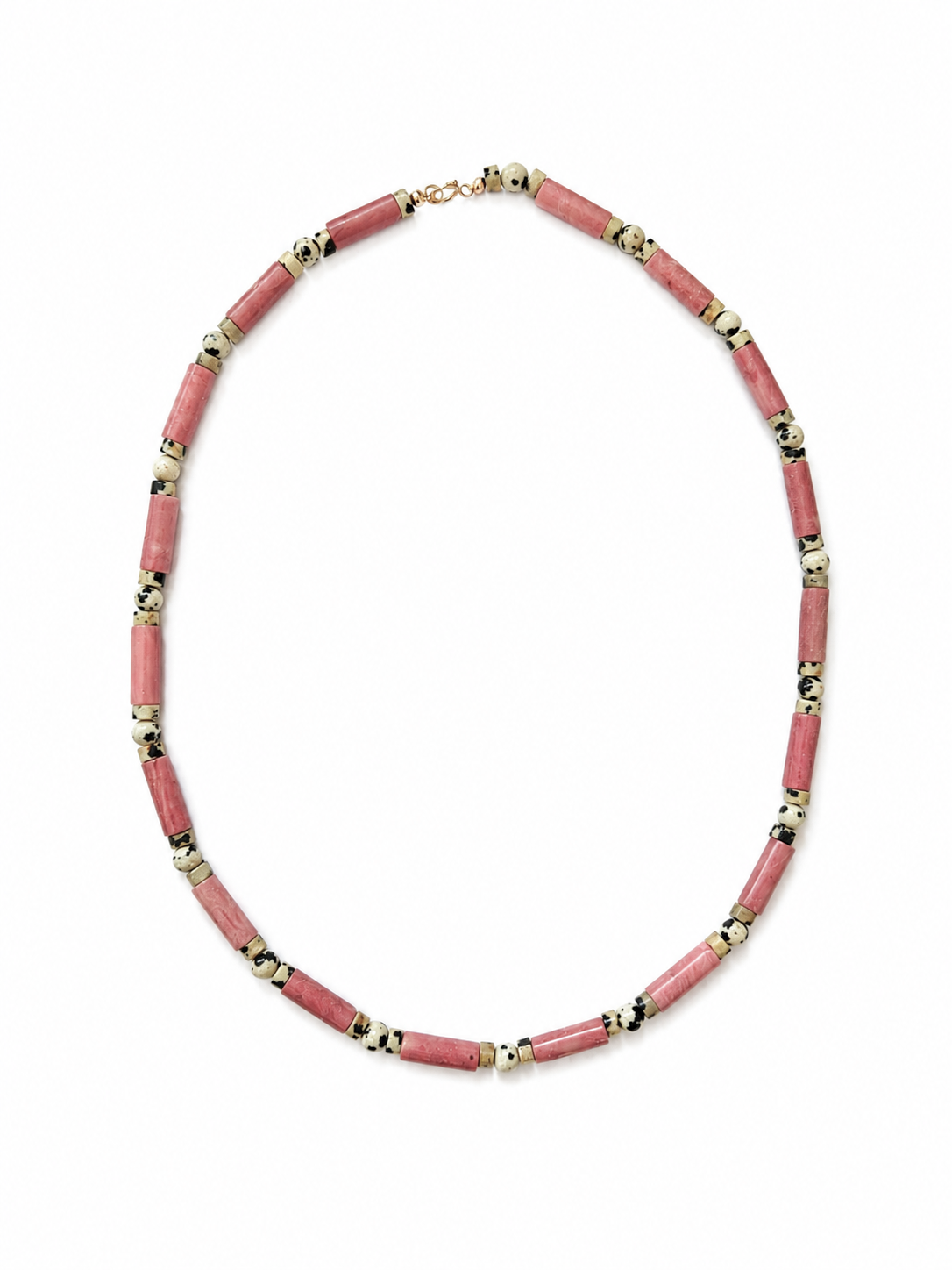 Ketting Rhodochrosiet x Dalmatian