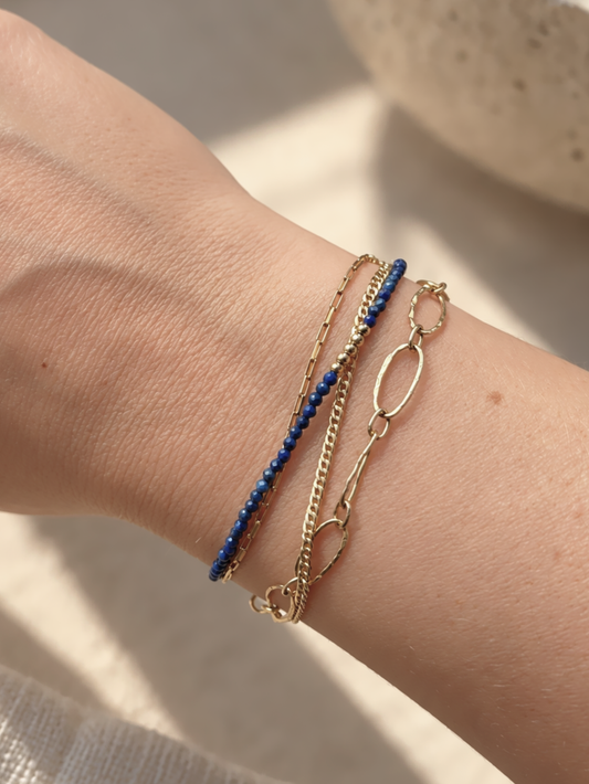 Armband Lapis Gold