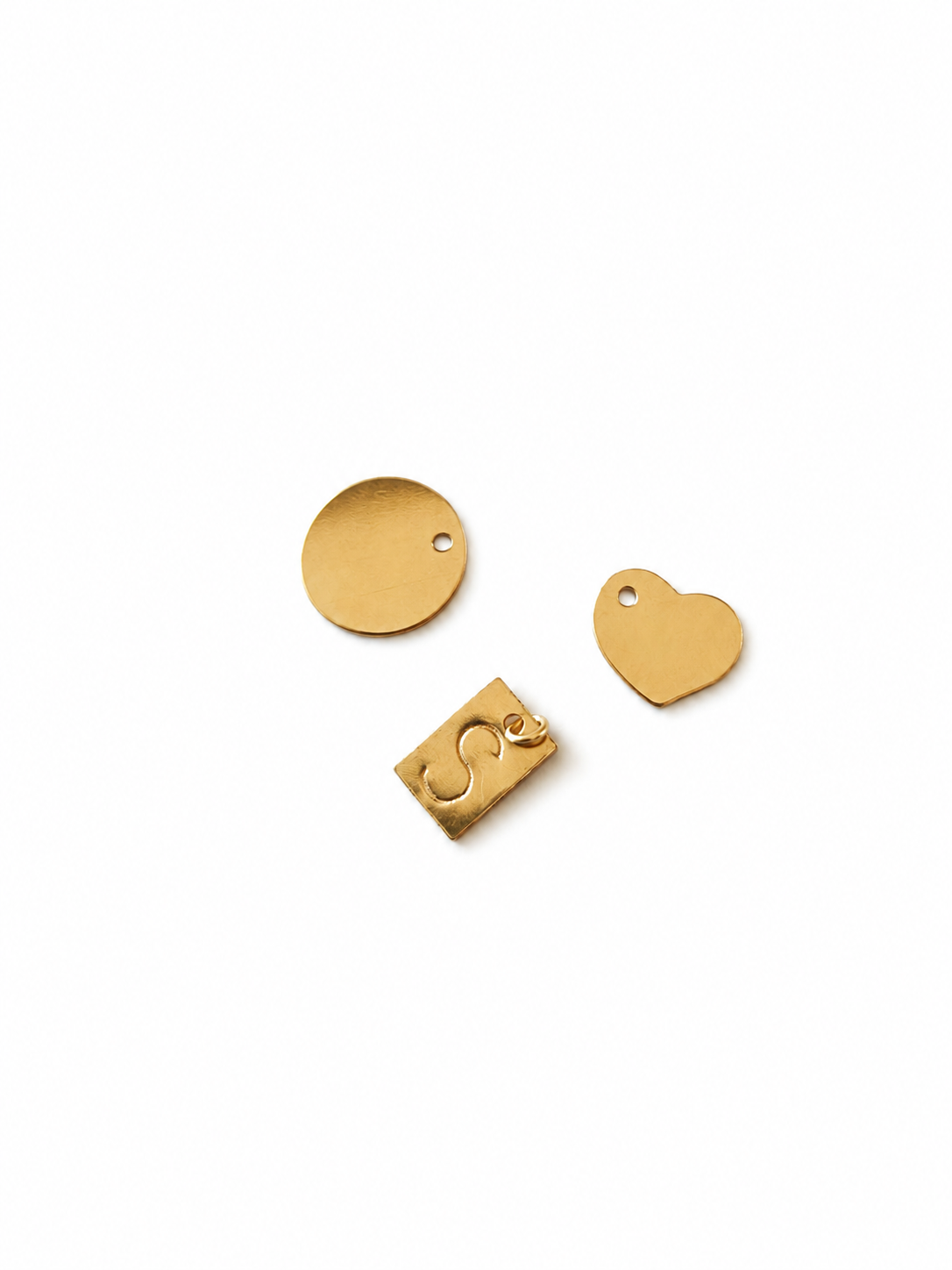 Gold filled initialen bedeltje