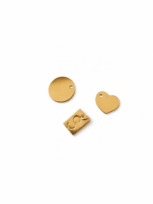 Gold filled initialen bedeltje