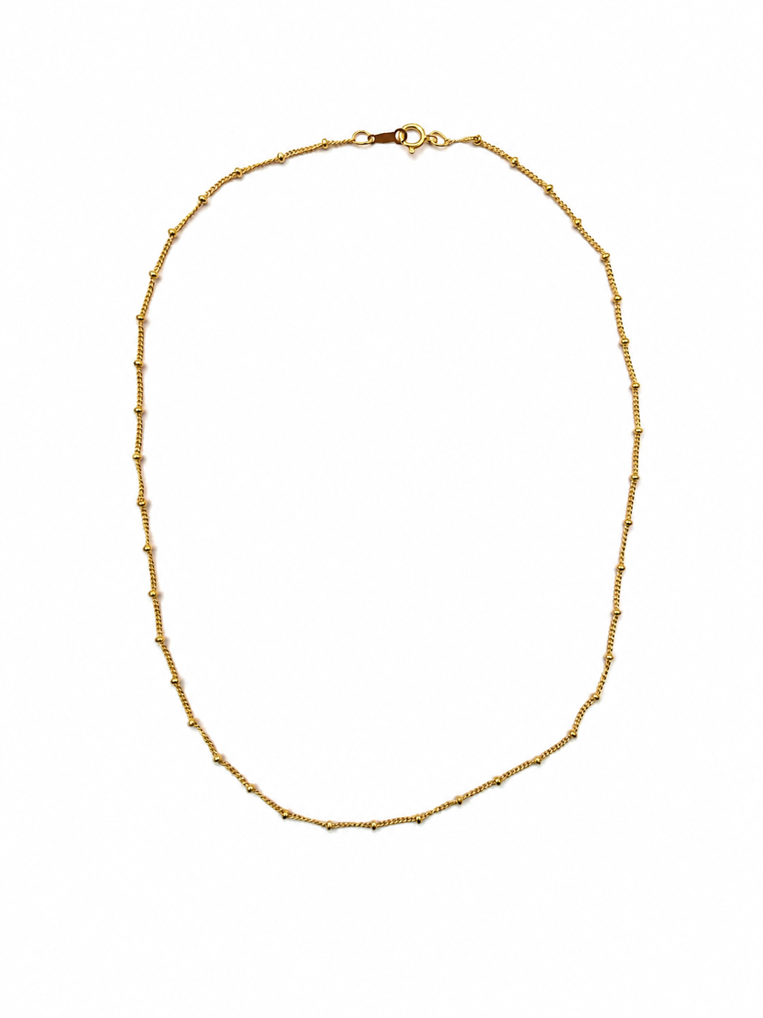 Gold filled ketting met balletjes
