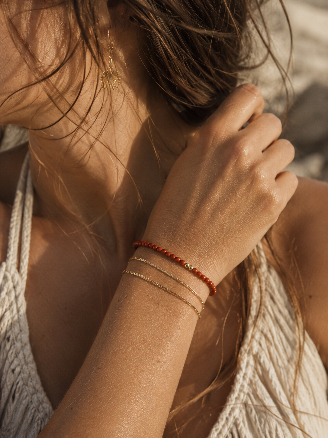 Armband Red Jaspis