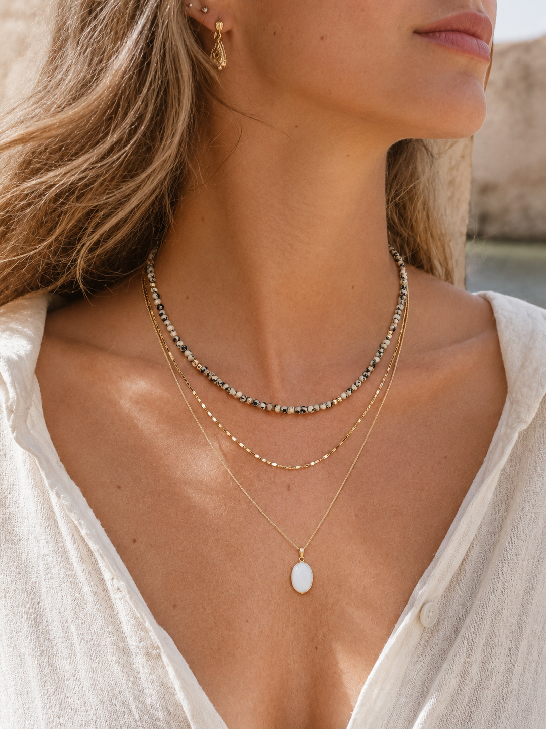 Ketting Dalmatian Jaspis