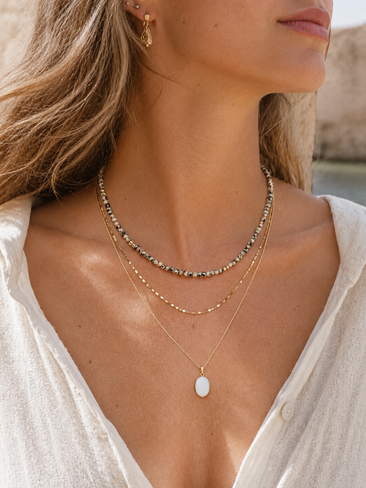 Ketting Dalmatian Jaspis