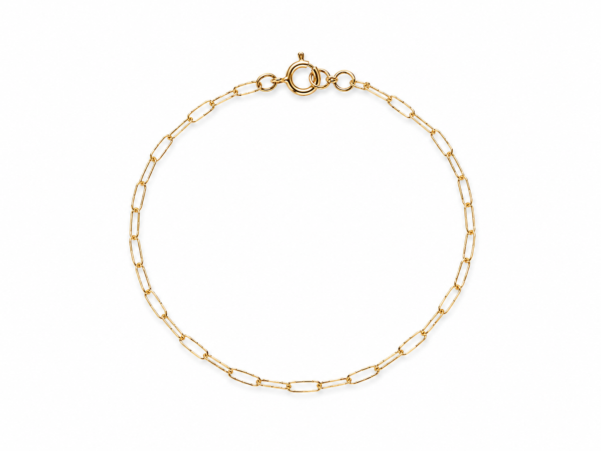 Gold Filled paperclip armband