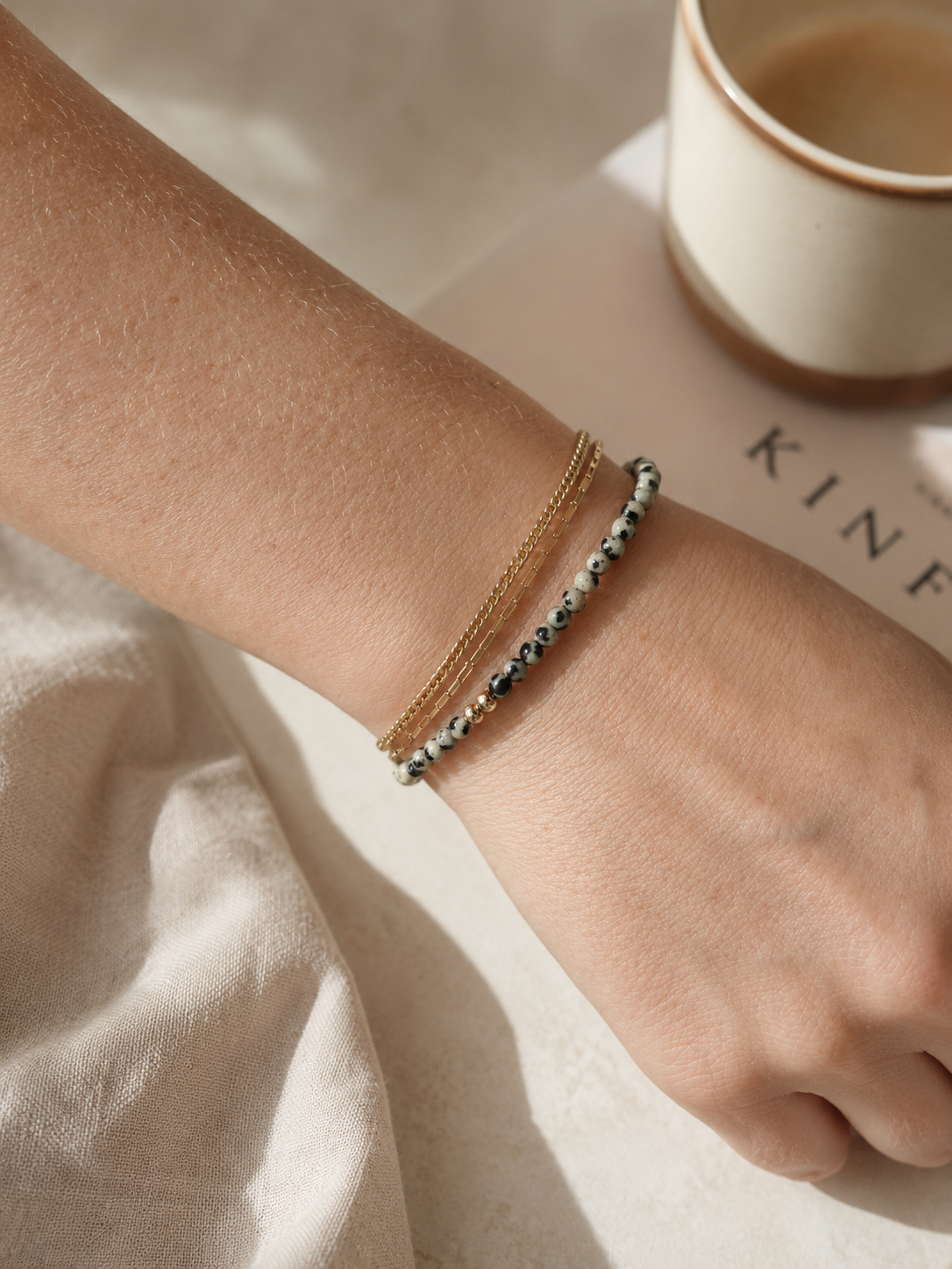 Armband Dalmatian Jaspis